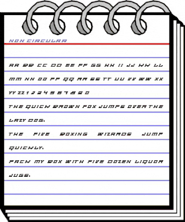 Non Circular Regular animated font preview Non Circular Regular animated font preview