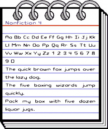 Nonfiction 4 Regular animated font preview Nonfiction 4 Regular animated font preview
