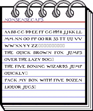 NonsenseCaps Normal animated font preview NonsenseCaps Normal animated font preview