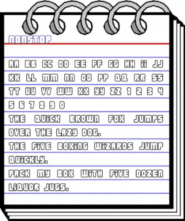 Nonstop Regular animated font preview