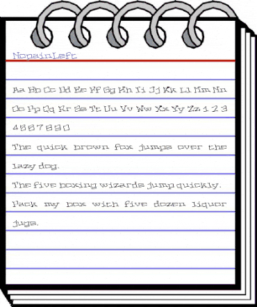 NopainLeft Regular animated font preview NopainLeft Regular animated font preview