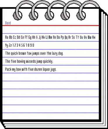 Nord Regular animated font preview Nord Regular animated font preview