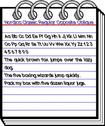 Nordica Plus NordicaClassicRgOpObl animated font preview Nordica Plus NordicaClassicRgOpObl animated font preview