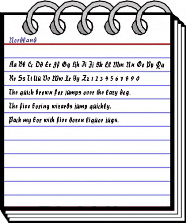 Nordland Regular animated font preview Nordland Regular animated font preview