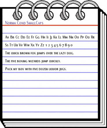 Norma Cond SmallCaps Regular animated font preview Norma Cond SmallCaps Regular animated font preview