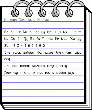 Norman-Condensed Normal animated font preview