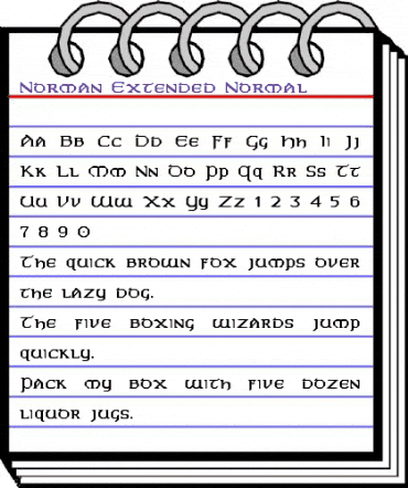 Norman-Extended Normal animated font preview Norman-Extended Normal animated font preview