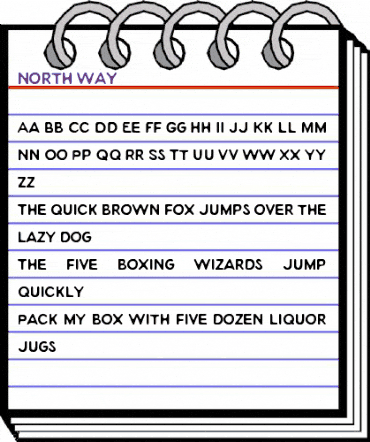 North Way Regular animated font preview North Way Regular animated font preview