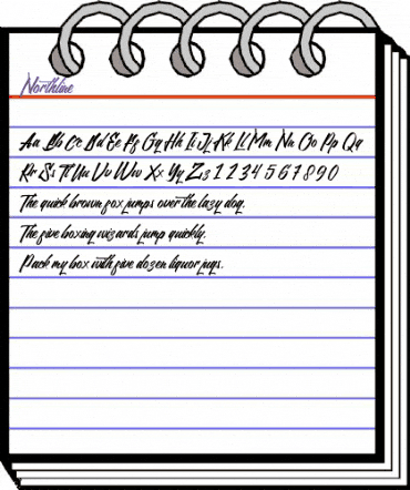 Northline Regular animated font preview Northline Regular animated font preview