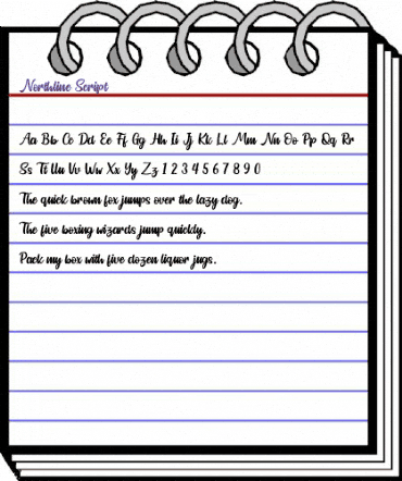 Northline Script Regular animated font preview Northline Script Regular animated font preview