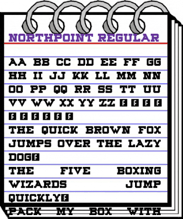 Northpoint Regular animated font preview Northpoint Regular animated font preview