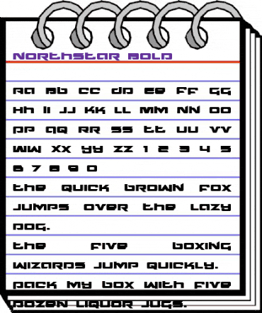 Northstar Bold Bold animated font preview