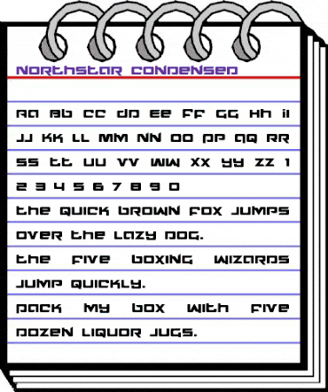 Northstar Condensed Condensed animated font preview