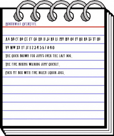 Northway Regular animated font preview