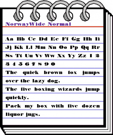 NorwayWide Normal animated font preview NorwayWide Normal animated font preview