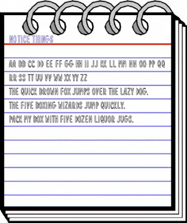Notice Things Regular animated font preview Notice Things Regular animated font preview
