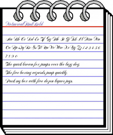 NotnorvalHmkBold Regular animated font preview