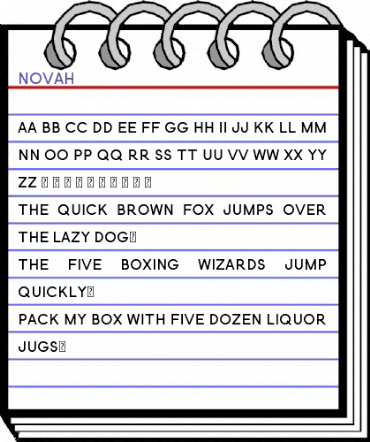 Novah Regular animated font preview Novah Regular animated font preview