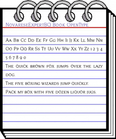 Novarese Expert BQ Regular animated font preview