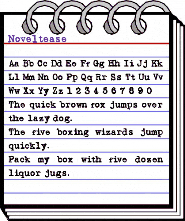Noveltease Regular animated font preview Noveltease Regular animated font preview