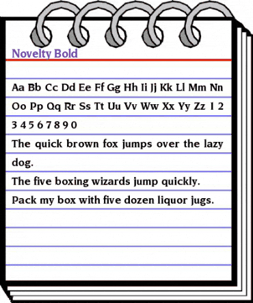 Novelty Bold animated font preview Novelty Bold animated font preview