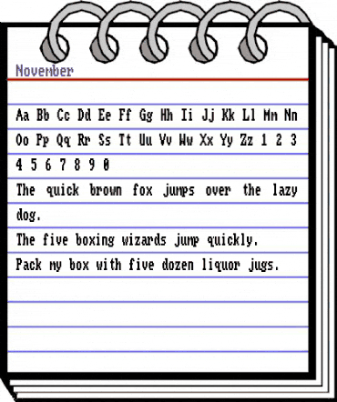 November Regular animated font preview November Regular animated font preview