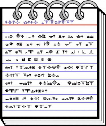 Novo Deco Ornaments Regular animated font preview