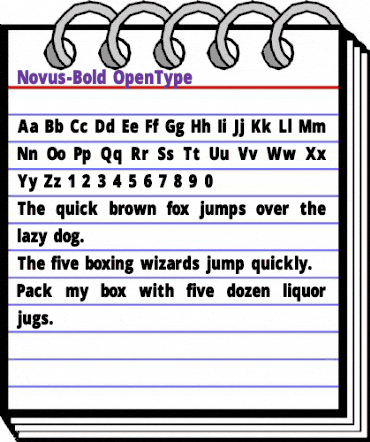 Novus-Bold Regular animated font preview Novus-Bold Regular animated font preview