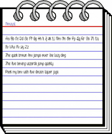 Nowyal Regular animated font preview