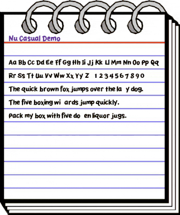 Nu Casual Demo Regular animated font preview Nu Casual Demo Regular animated font preview