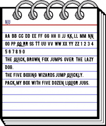 nu Regular animated font preview