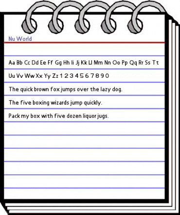 Nu World Regular animated font preview Nu World Regular animated font preview