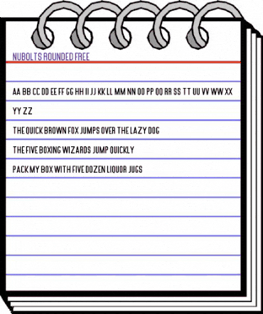 Nubolts Rounded Free Regular animated font preview Nubolts Rounded Free Regular animated font preview