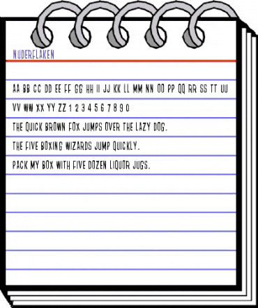 Nuderflaken Regular animated font preview Nuderflaken Regular animated font preview