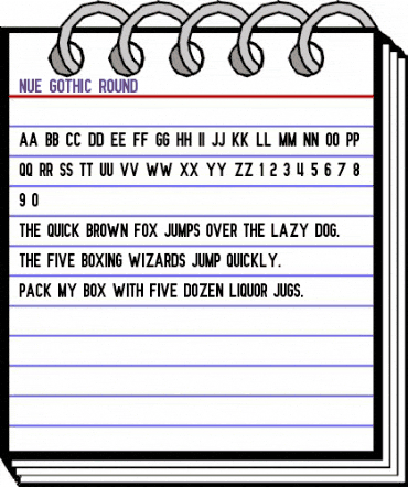 Nue Gothic Round Regular animated font preview Nue Gothic Round Regular animated font preview