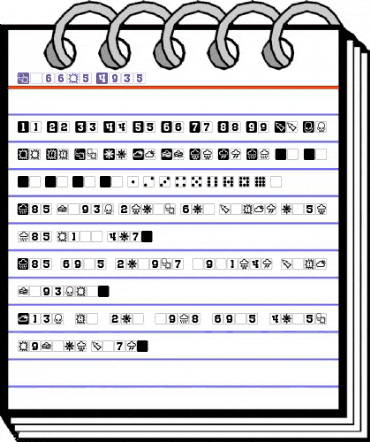 Nuffle Dice Regular animated font preview