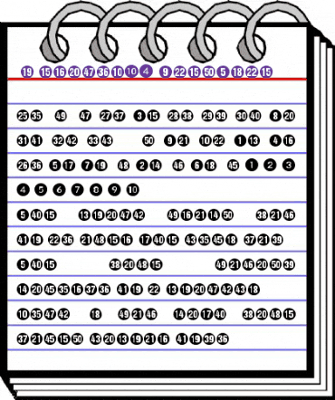 Numerics P04 animated font preview