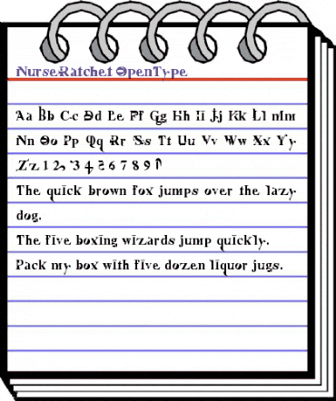 NurseRatchet Regular animated font preview NurseRatchet Regular animated font preview