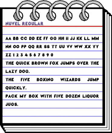 Nuvel Regular animated font preview