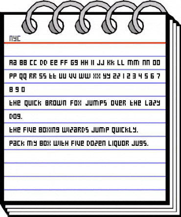 NYC Regular animated font preview NYC Regular animated font preview