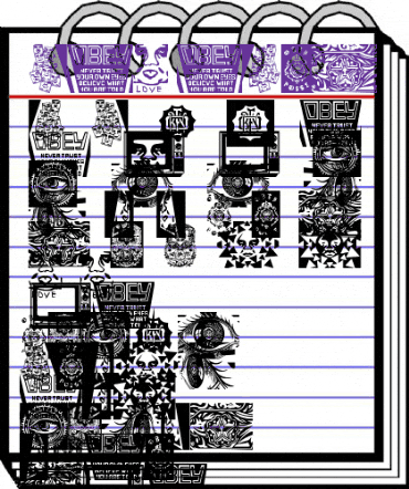 ObeyPears Regular animated font preview ObeyPears Regular animated font preview