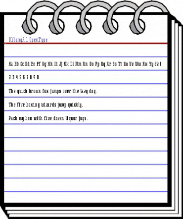 Oblong A animated font preview