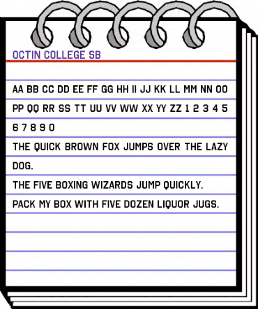 Octin College SemiBold animated font preview Octin College SemiBold animated font preview
