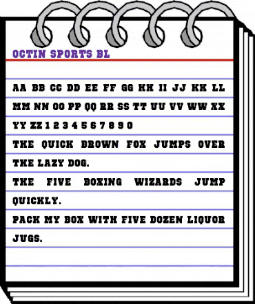 Octin Sports Black animated font preview Octin Sports Black animated font preview