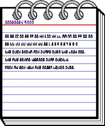 Oddessey 4000 Regular animated font preview