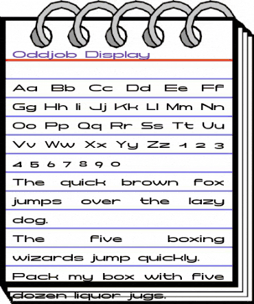 Oddjob Display animated font preview