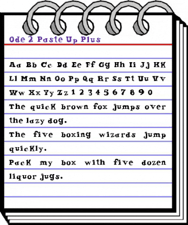 Ode 2 Paste Up Plus Regular animated font preview Ode 2 Paste Up Plus Regular animated font preview