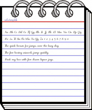 odstemplik Regular animated font preview odstemplik Regular animated font preview