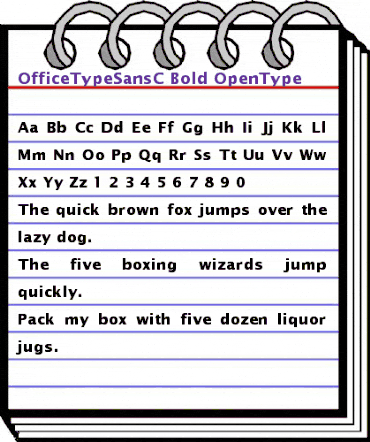 OfficeTypeSansC Bold animated font preview OfficeTypeSansC Bold animated font preview