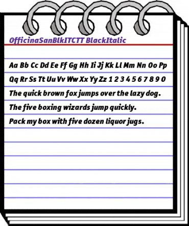 OfficinaSanBlkITC BlackItalic animated font preview OfficinaSanBlkITC BlackItalic animated font preview